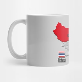 where is taiwan world map | taiwan location map_not Thailand and China_grey Mug